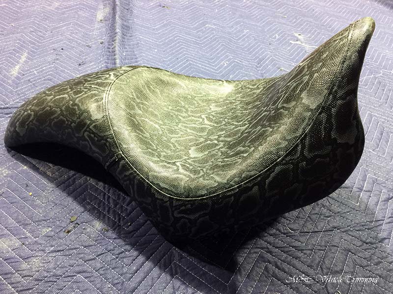 Customized motor bike seat